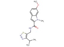 N-[(4-isopropyl-1,2,3-thiadiazol-5-yl)methyl]-6-methoxy-1-methyl-1H-indole-2-carboxamide