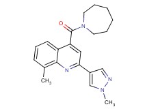 4-(azepan-1-ylcarbonyl)-8-methyl-2-(1-methyl-1H-pyrazol-4-yl)quinoline