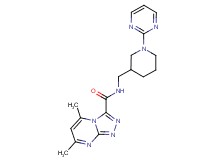 5,7-dimethyl-N-[(1-pyrimidin-2-ylpiperidin-3-yl)methyl][1,2,4]triazolo[4,3-a]pyrimidine-3-carboxamide