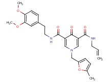 N-allyl-N'-[2-(3,4-dimethoxyphenyl)ethyl]-1-[(5-methyl-2-furyl)methyl]-4-oxo-1,4-dihydro-3,5-pyridinedicarboxamide