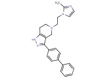 3-biphenyl-4-yl-5-[2-(2-methyl-1H-imidazol-1-yl)ethyl]-4,5,6,7-tetrahydro-1H-pyrazolo[4,3-c]pyridine