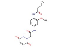 N-(4-{[(3,6-dioxo-3,6-dihydropyridazin-1(2H)-yl)acetyl]amino}-2-methoxyphenyl)butanamide