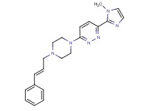 3-(1-methyl-1H-imidazol-2-yl)-6-{4-[(2E)-3-phenylprop-2-en-1-yl]piperazin-1-yl}pyridazine