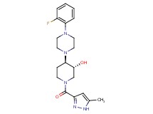 (3R*,4R*)-4-[4-(2-fluorophenyl)-1-piperazinyl]-1-[(5-methyl-1H-pyrazol-3-yl)carbonyl]-3-piperidinol
