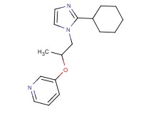 3-[2-(2-cyclohexyl-1H-imidazol-1-yl)-1-methylethoxy]pyridine