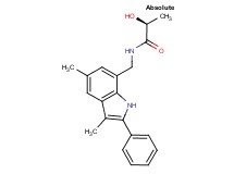 (2S)-N-[(3,5-dimethyl-2-phenyl-1H-indol-7-yl)methyl]-2-hydroxypropanamide