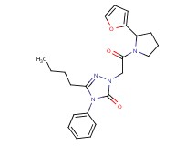 5-butyl-2-{2-[2-(2-furyl)-1-pyrrolidinyl]-2-oxoethyl}-4-phenyl-2,4-dihydro-3H-1,2,4-triazol-3-one