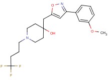 4-{[3-(3-methoxyphenyl)-5-isoxazolyl]methyl}-1-(4,4,4-trifluorobutyl)-4-piperidinol