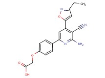 {4-[6-amino-5-cyano-4-(3-ethylisoxazol-5-yl)pyridin-2-yl]phenoxy}acetic acid