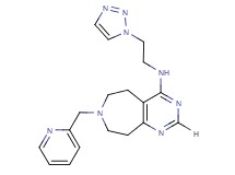 7-(pyridin-2-ylmethyl)-N-[2-(1H-1,2,3-triazol-1-yl)ethyl]-6,7,8,9-tetrahydro-5H-pyrimido[4,5-d]azepin-4-amine