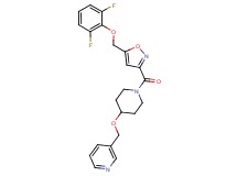 3-({[1-({5-[(2,6-difluorophenoxy)methyl]-3-isoxazolyl}carbonyl)-4-piperidinyl]oxy}methyl)pyridine