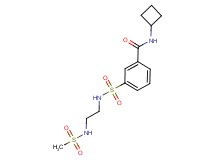 N-cyclobutyl-3-[({2-[(methylsulfonyl)amino]ethyl}amino)sulfonyl]benzamide