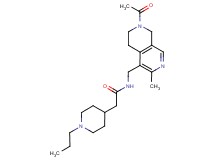N-[(7-acetyl-3-methyl-5,6,7,8-tetrahydro-2,7-naphthyridin-4-yl)methyl]-2-(1-propyl-4-piperidinyl)acetamide