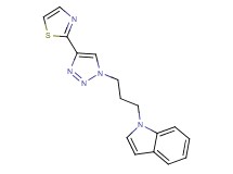 1-{3-[4-(1,3-thiazol-2-yl)-1H-1,2,3-triazol-1-yl]propyl}-1H-indole