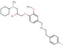 1-[cyclohexyl(methyl)amino]-3-[4-({[2-(4-fluorophenyl)ethyl]amino}methyl)-2-methoxyphenoxy]-2-propanol