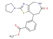 methyl 3-(6-oxo-2-pyrrolidin-1-yl-5,6,7,8-tetrahydro-4H-[1,3]thiazolo[4,5-c]azepin-8-yl)benzoate