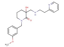 3-hydroxy-1-(3-methoxybenzyl)-3-{[(2-pyridin-2-ylethyl)amino]methyl}piperidin-2-one