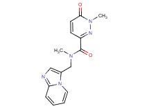 N-(imidazo[1,2-a]pyridin-3-ylmethyl)-N,1-dimethyl-6-oxo-1,6-dihydro-3-pyridazinecarboxamide trifluoroacetate