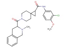 N-(3-chloro-4-methoxyphenyl)-6-[(2-methyl-1,2,3,4-tetrahydro-3-isoquinolinyl)carbonyl]-6-azaspiro[2.5]octane-1-carboxamide