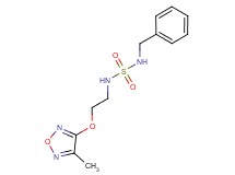 N-benzyl-N'-{2-[(4-methyl-1,2,5-oxadiazol-3-yl)oxy]ethyl}sulfamide