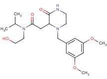 2-[1-(3,5-dimethoxybenzyl)-3-oxo-2-piperazinyl]-N-(2-hydroxyethyl)-N-isopropylacetamide
