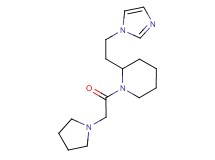 2-[2-(1H-imidazol-1-yl)ethyl]-1-(1-pyrrolidinylacetyl)piperidine