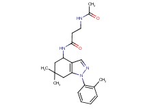 N~3~-acetyl-N~1~-[6,6-dimethyl-1-(2-methylphenyl)-4,5,6,7-tetrahydro-1H-indazol-4-yl]-beta-alaninamide