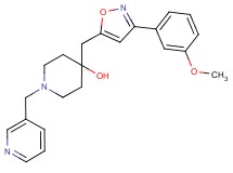 4-{[3-(3-methoxyphenyl)-5-isoxazolyl]methyl}-1-(3-pyridinylmethyl)-4-piperidinol