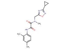 N-[(3-cyclopropyl-1,2,4-oxadiazol-5-yl)methyl]-N'-(2,4-dimethylphenyl)-N-methylethanediamide