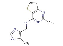 2-methyl-N-[(5-methyl-1H-imidazol-4-yl)methyl]thieno[3,2-d]pyrimidin-4-amine