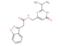 2-(1,2-benzisoxazol-3-yl)-N-[(2-isopropyl-6-oxo-1,6-dihydropyrimidin-4-yl)methyl]acetamide