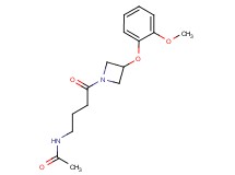 N-{4-[3-(2-methoxyphenoxy)-1-azetidinyl]-4-oxobutyl}acetamide