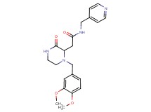 2-[1-(3,4-dimethoxybenzyl)-3-oxo-2-piperazinyl]-N-(4-pyridinylmethyl)acetamide