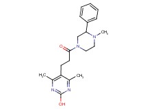 4,6-dimethyl-5-[3-(4-methyl-3-phenylpiperazin-1-yl)-3-oxopropyl]pyrimidin-2-ol