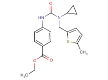 ethyl 4-[({cyclopropyl[(5-methyl-2-thienyl)methyl]amino}carbonyl)amino]benzoate