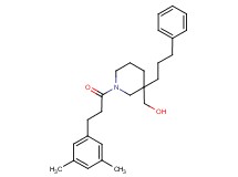[1-[3-(3,5-dimethylphenyl)propanoyl]-3-(3-phenylpropyl)-3-piperidinyl]methanol