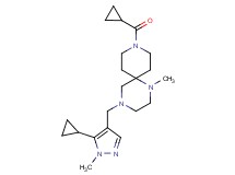 9-(cyclopropylcarbonyl)-4-[(5-cyclopropyl-1-methyl-1H-pyrazol-4-yl)methyl]-1-methyl-1,4,9-triazaspiro[5.5]undecane