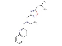 N-[(5-isobutyl-1,2,4-oxadiazol-3-yl)methyl]-N-(quinolin-2-ylmethyl)ethanamine