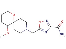 5-[(5-hydroxy-1-oxa-9-azaspiro[5.5]undec-9-yl)methyl]-1,2,4-oxadiazole-3-carboxamide