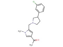 1-(5-{[3-(3-chlorophenyl)pyrrolidin-1-yl]methyl}-1-methyl-1H-pyrrol-3-yl)ethanone