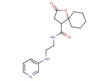 2-oxo-N-[2-(pyridin-3-ylamino)ethyl]-1-oxaspiro[4.5]decane-4-carboxamide