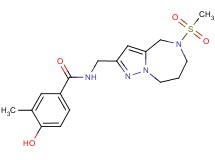 4-hydroxy-3-methyl-N-{[5-(methylsulfonyl)-5,6,7,8-tetrahydro-4H-pyrazolo[1,5-a][1,4]diazepin-2-yl]methyl}benzamide