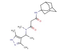 N'-1-adamantyl-N-[1-(3,5-dimethyl-1H-pyrazol-4-yl)ethyl]-N-methylmalonamide