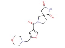 7-[5-(morpholin-4-ylmethyl)-3-furoyl]-2,7-diazaspiro[4.4]nonane-1,3-dione