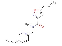 N-[(5-ethyl-2-pyridinyl)methyl]-N-methyl-5-propyl-3-isoxazolecarboxamide
