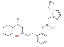 1-[cyclohexyl(methyl)amino]-3-(2-{[[(1-ethyl-1H-imidazol-2-yl)methyl](methyl)amino]methyl}phenoxy)-2-propanol