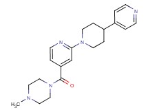 1-methyl-4-{2-[4-(4-pyridinyl)-1-piperidinyl]isonicotinoyl}piperazine