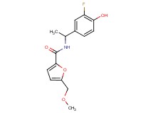 N-[1-(3-fluoro-4-hydroxyphenyl)ethyl]-5-(methoxymethyl)-2-furamide