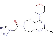 2-methyl-4-morpholin-4-yl-7-(1H-1,2,4-triazol-1-ylacetyl)-6,7,8,9-tetrahydro-5H-pyrimido[4,5-d]azepine