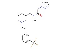N-methyl-2-(1H-pyrazol-1-yl)-N-[(1-{2-[3-(trifluoromethyl)phenyl]ethyl}-3-piperidinyl)methyl]acetamide